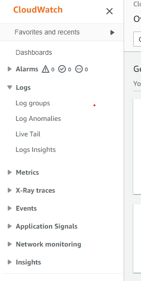 log groups and logs